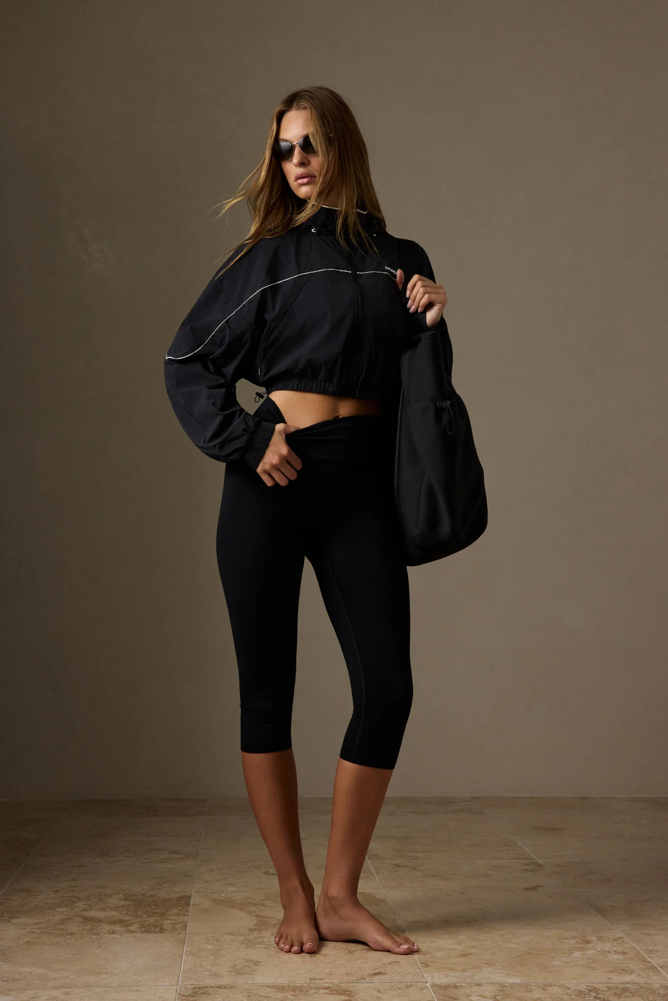 Acadia Cropped Legging - Black - Image 2