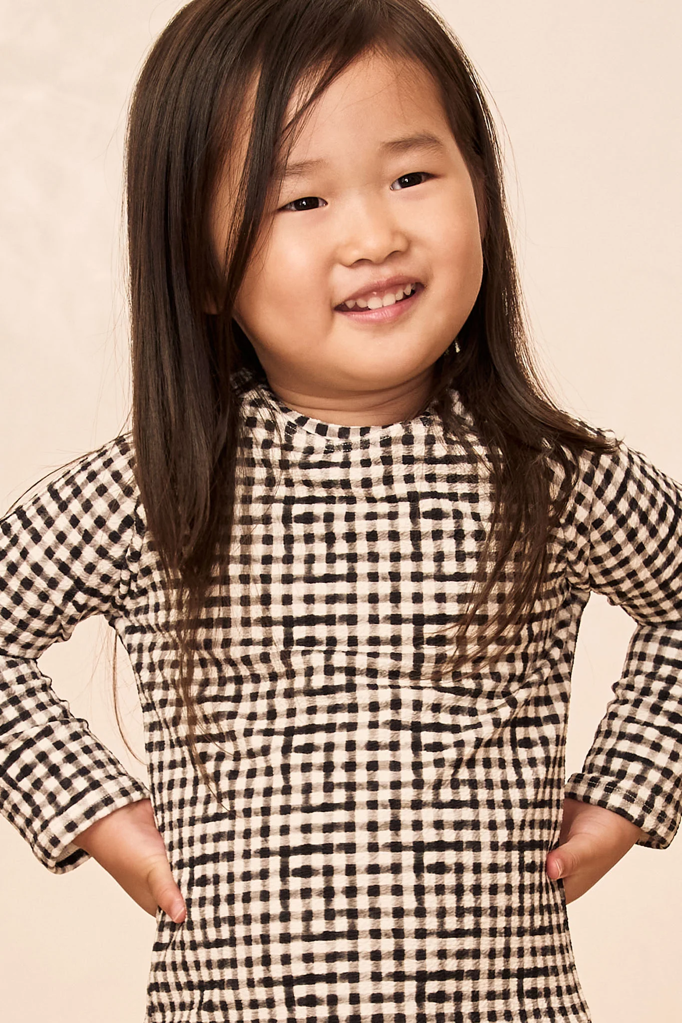 Bondi Rashguard Kids - Black Gingham - Image 3