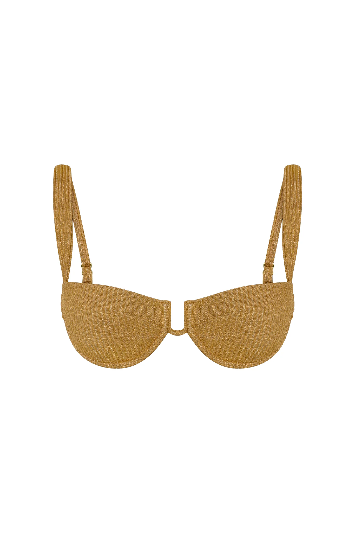 Cala Roja Top - Antique Gold Lurex Rib