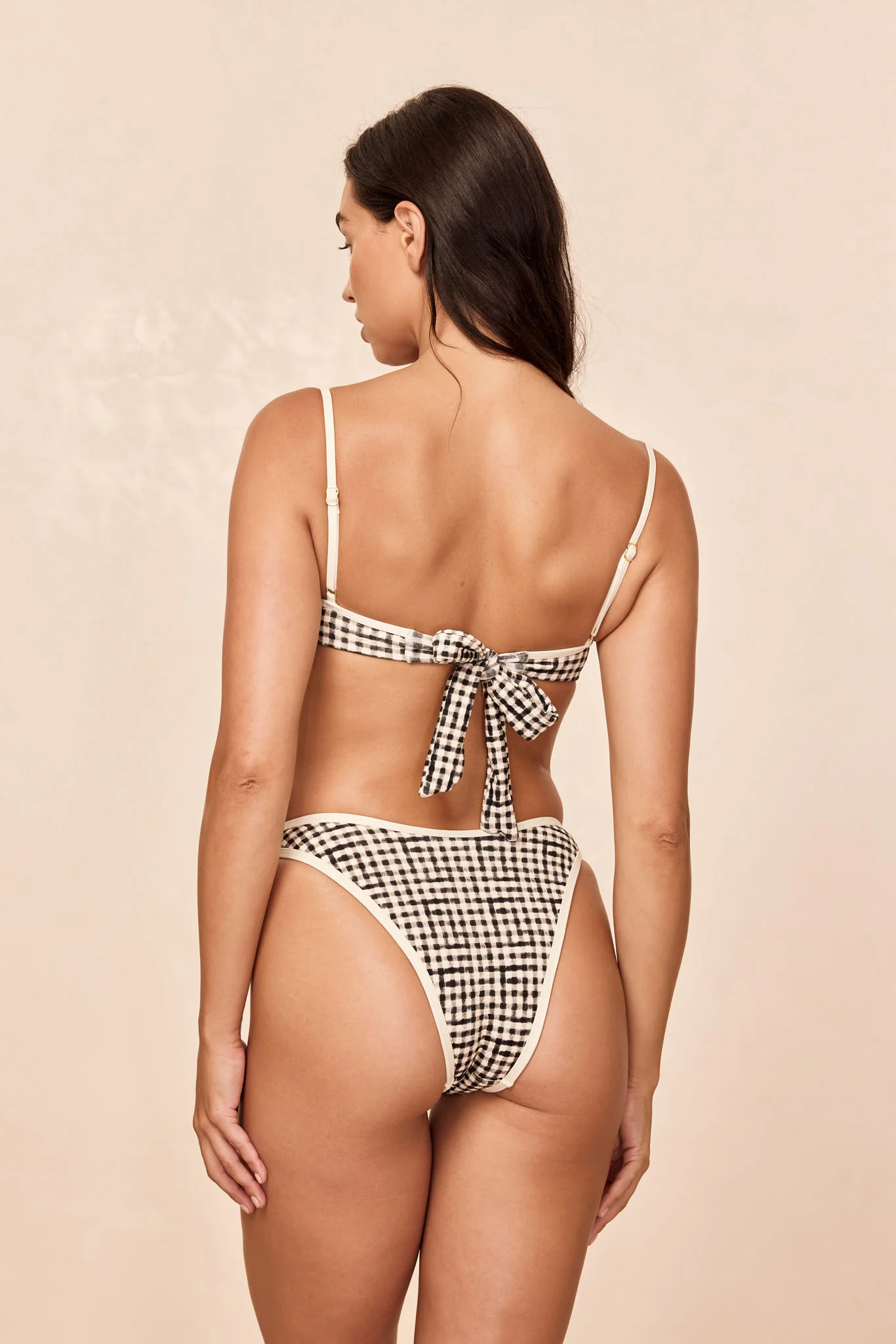 Capri Top Colorblock - Black Gingham - Image 6