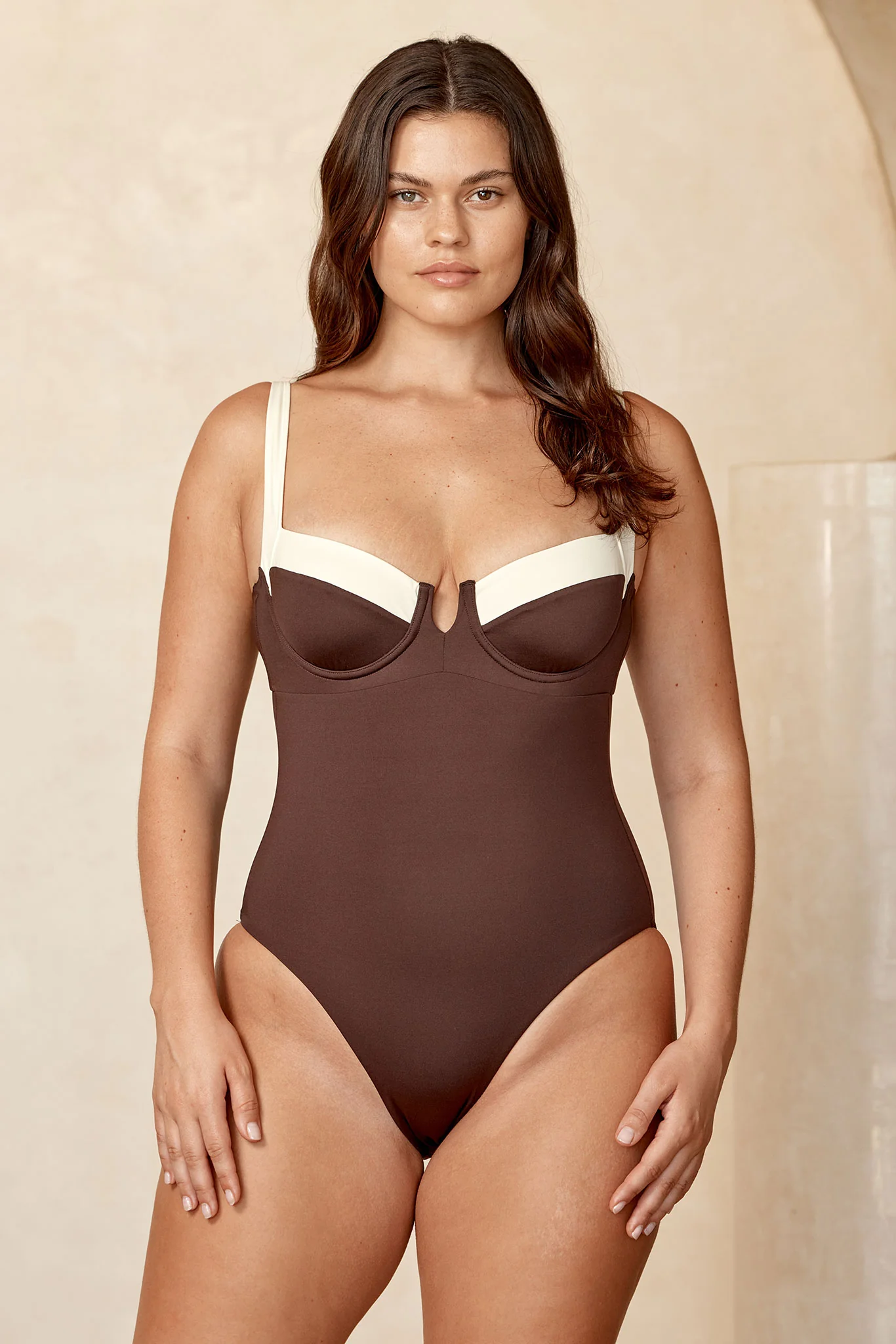 Clovelly One Piece - Espresso/Ivory - Image 5