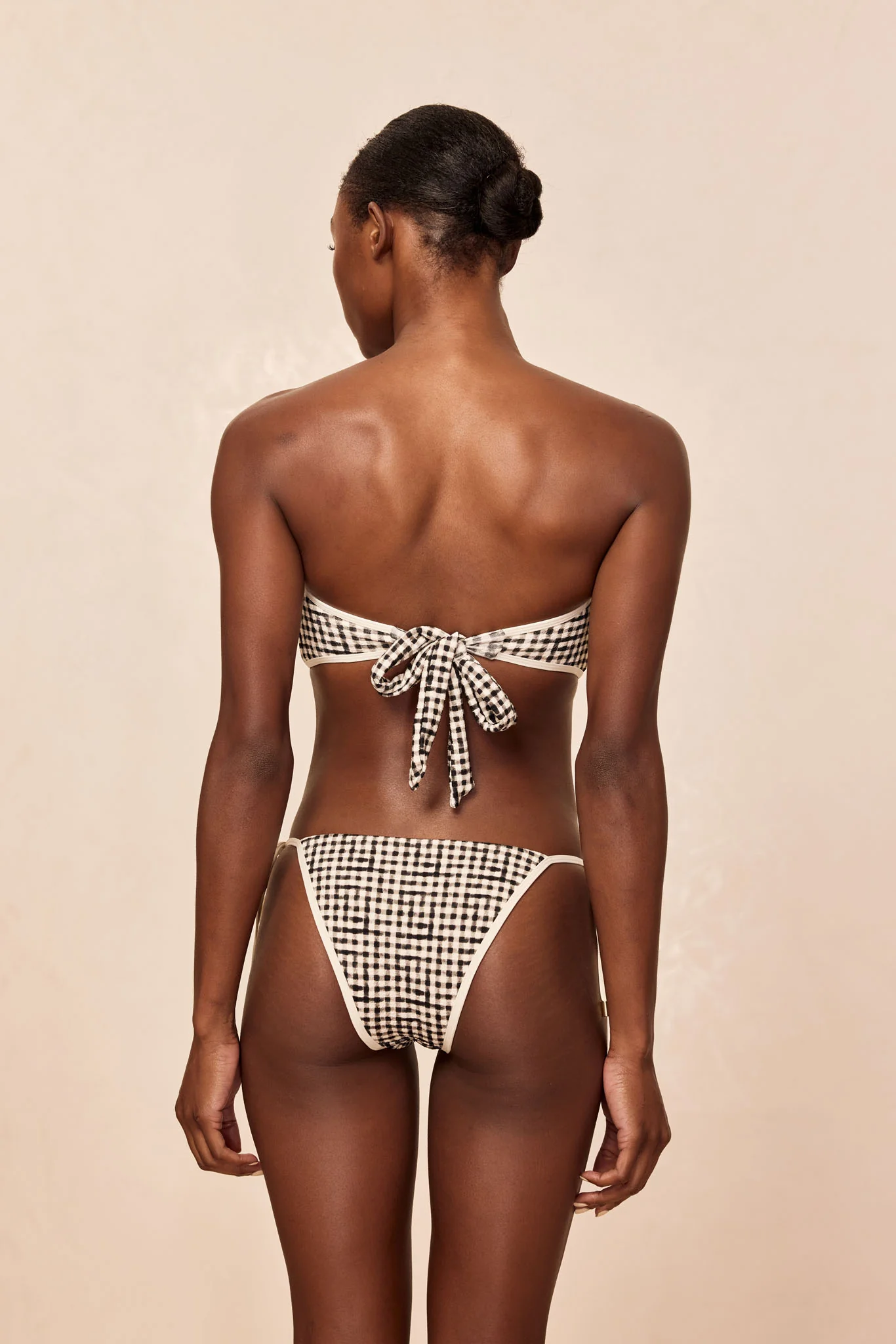 Costa Rica Top Colorblock - Black Gingham - Image 7