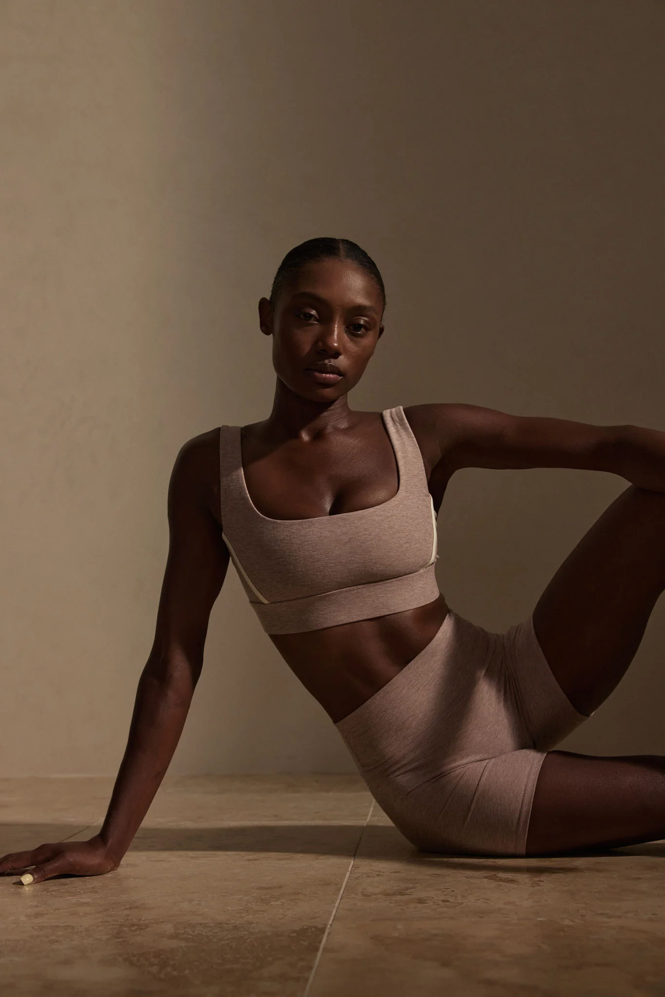Denali “The Devin Bra” - Heather Mauve/Ivory - Image 2