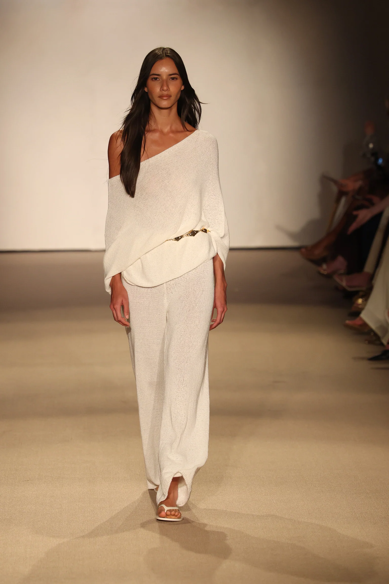 Dominica Poncho Open Knit - Ivory - Image 7