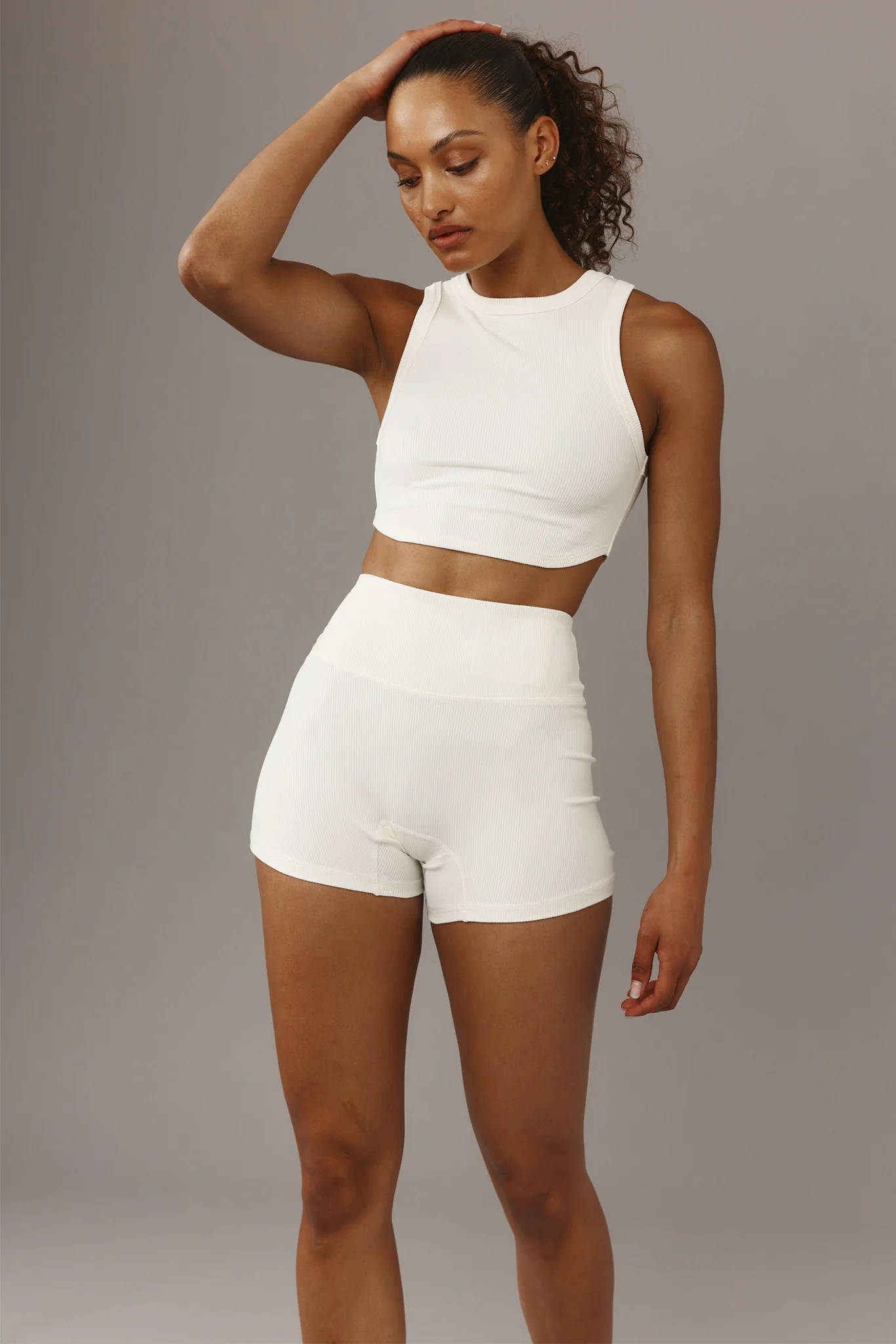 Elysian Short 4.5" - Ivory Lightweight Rib - Image 11