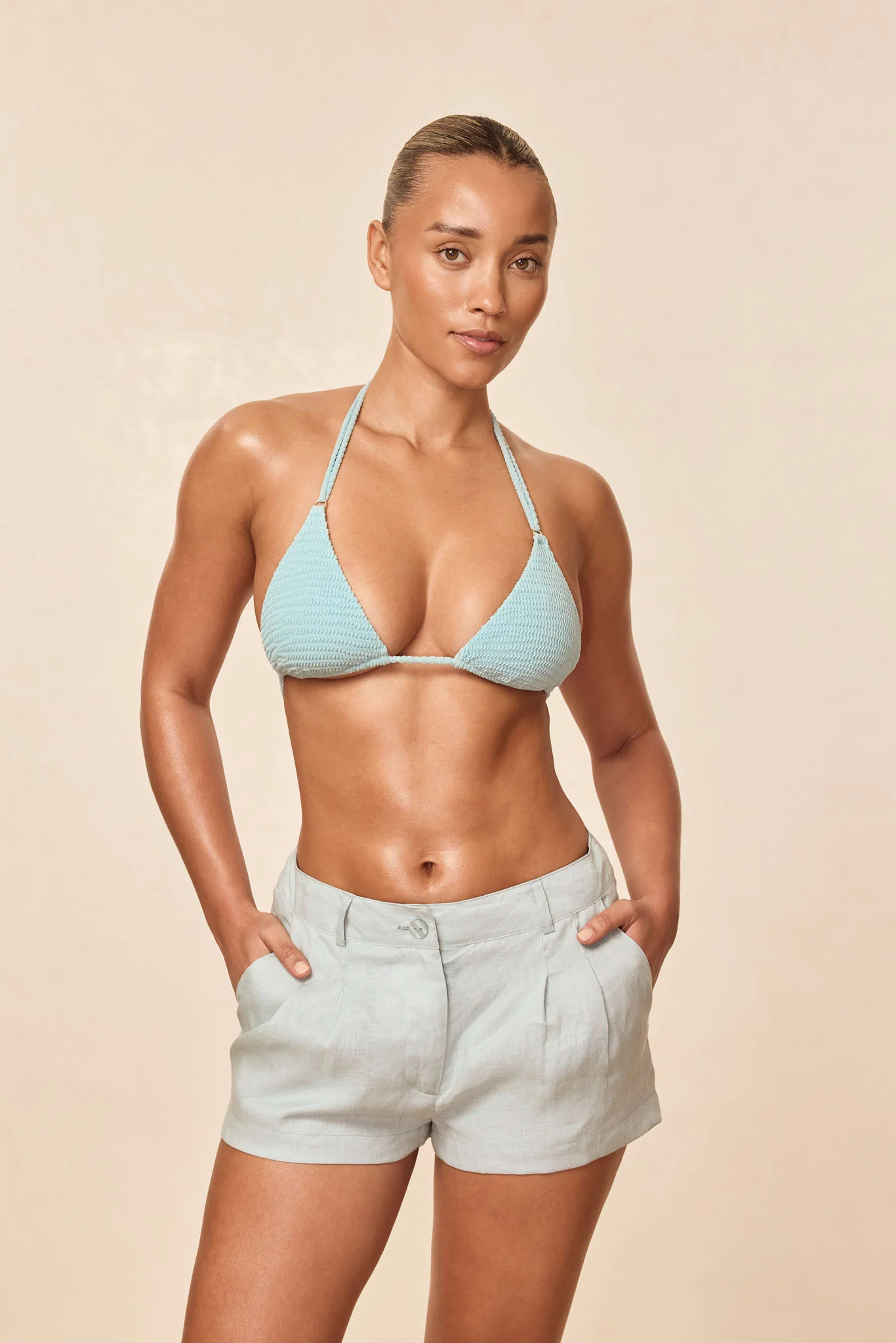 Hanalei Top - Light Slate Crinkle - Image 5