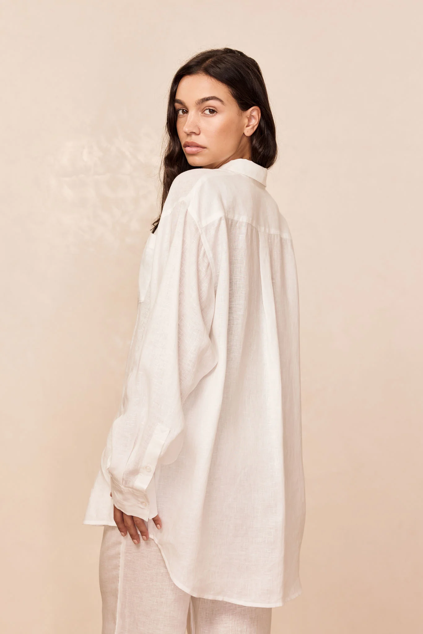 La Jolla Linen Shirt - White Linen - Image 7