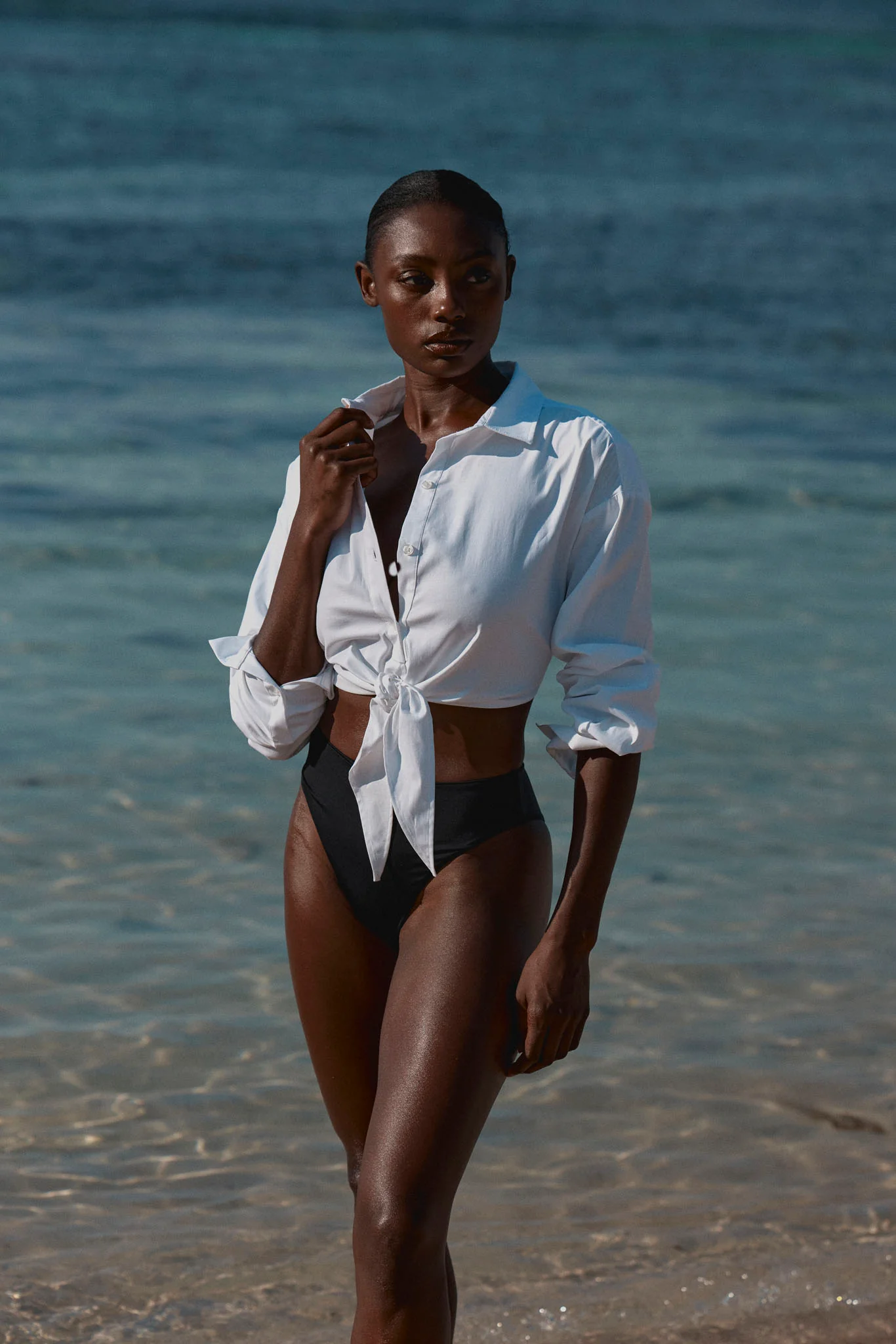 La Jolla Tie Shirt - White - Image 6
