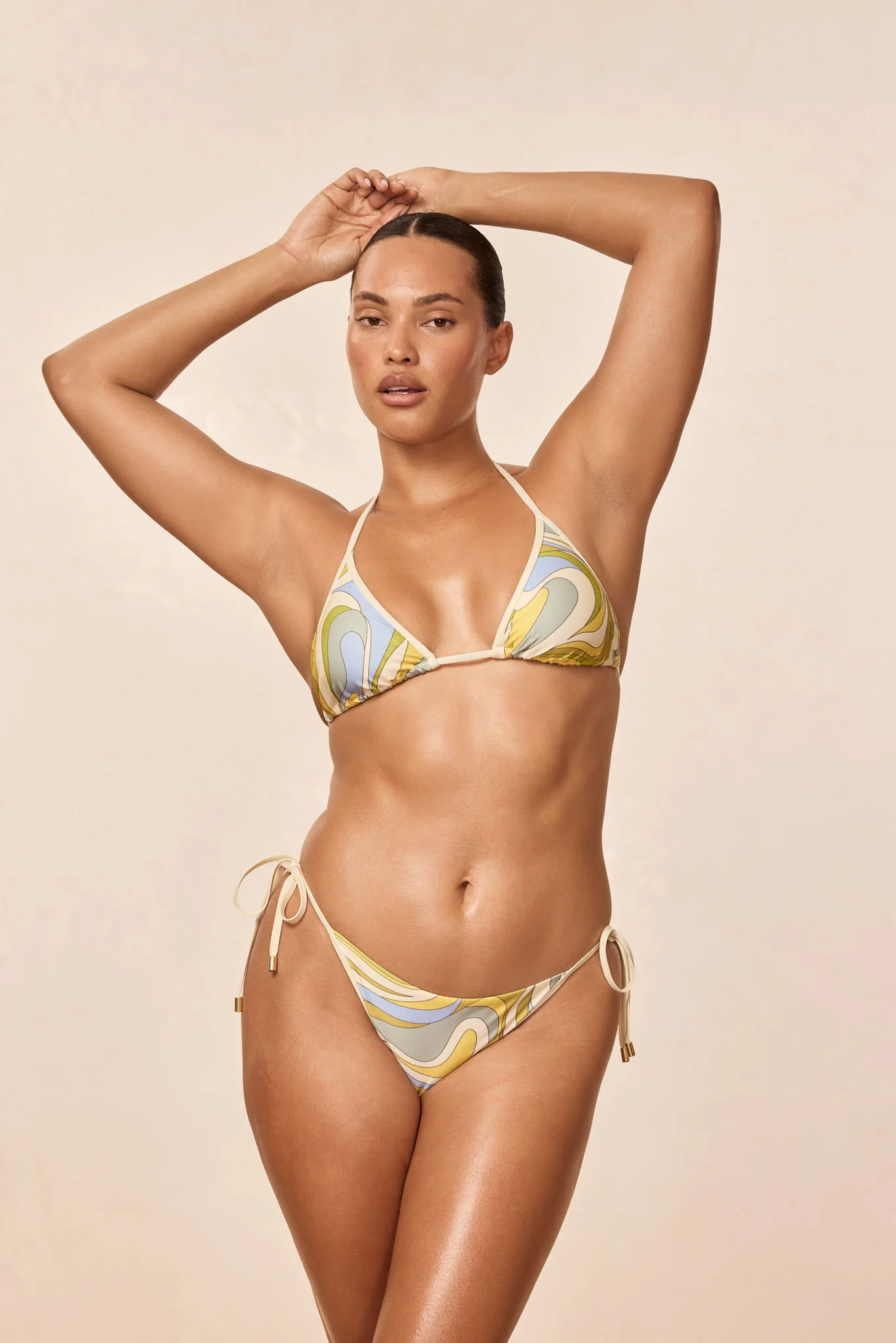 Le Marais Bottom Color Block - Costa Rei Apple/Ivory - Image 5