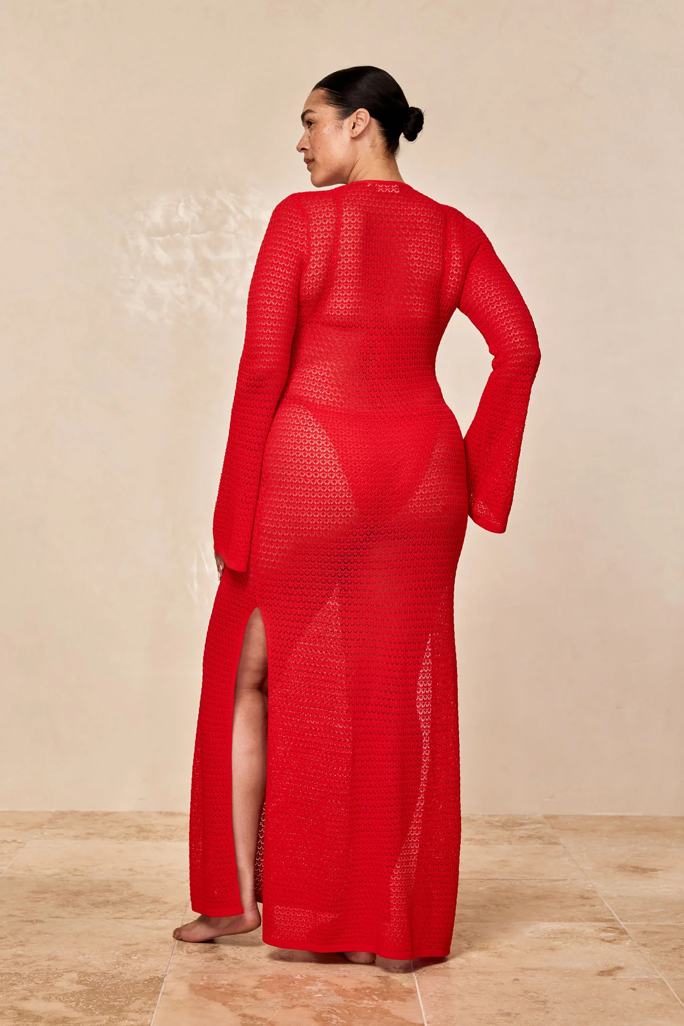 Montego Dress - Chili Pepper Lace Crochet - Image 8