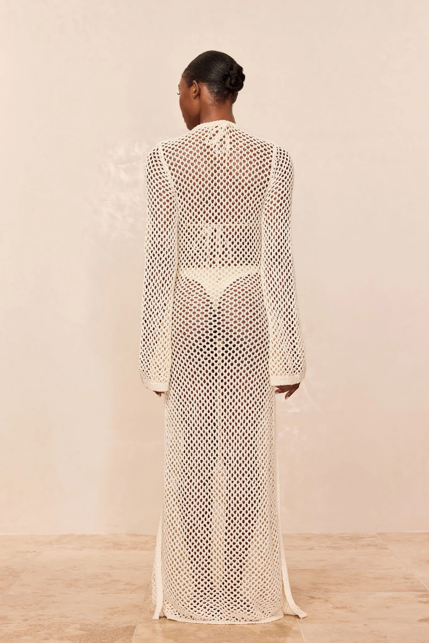 Montego Dress - Ivory Chunky Crochet - Image 5