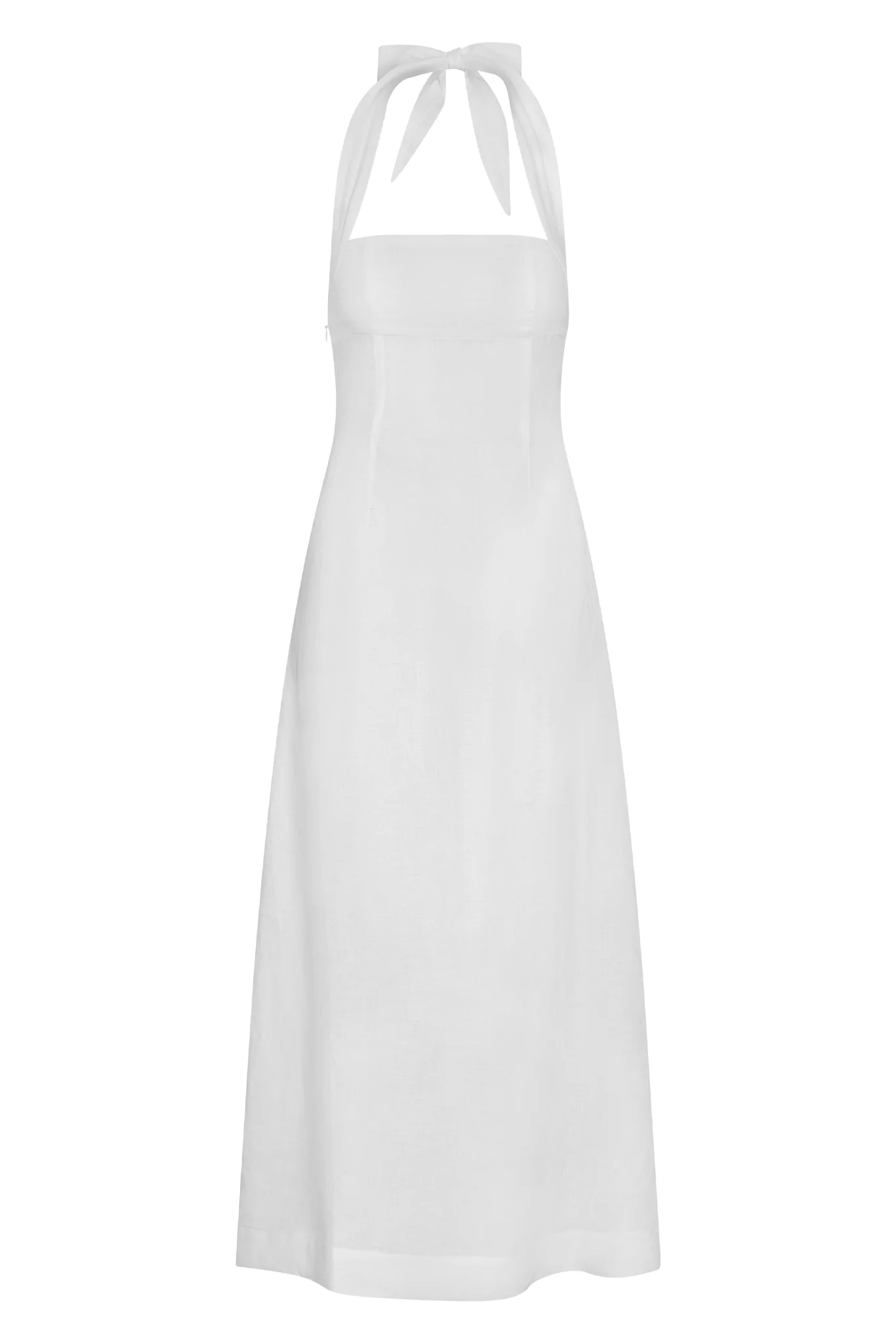 Montserrat Dress - White Linen