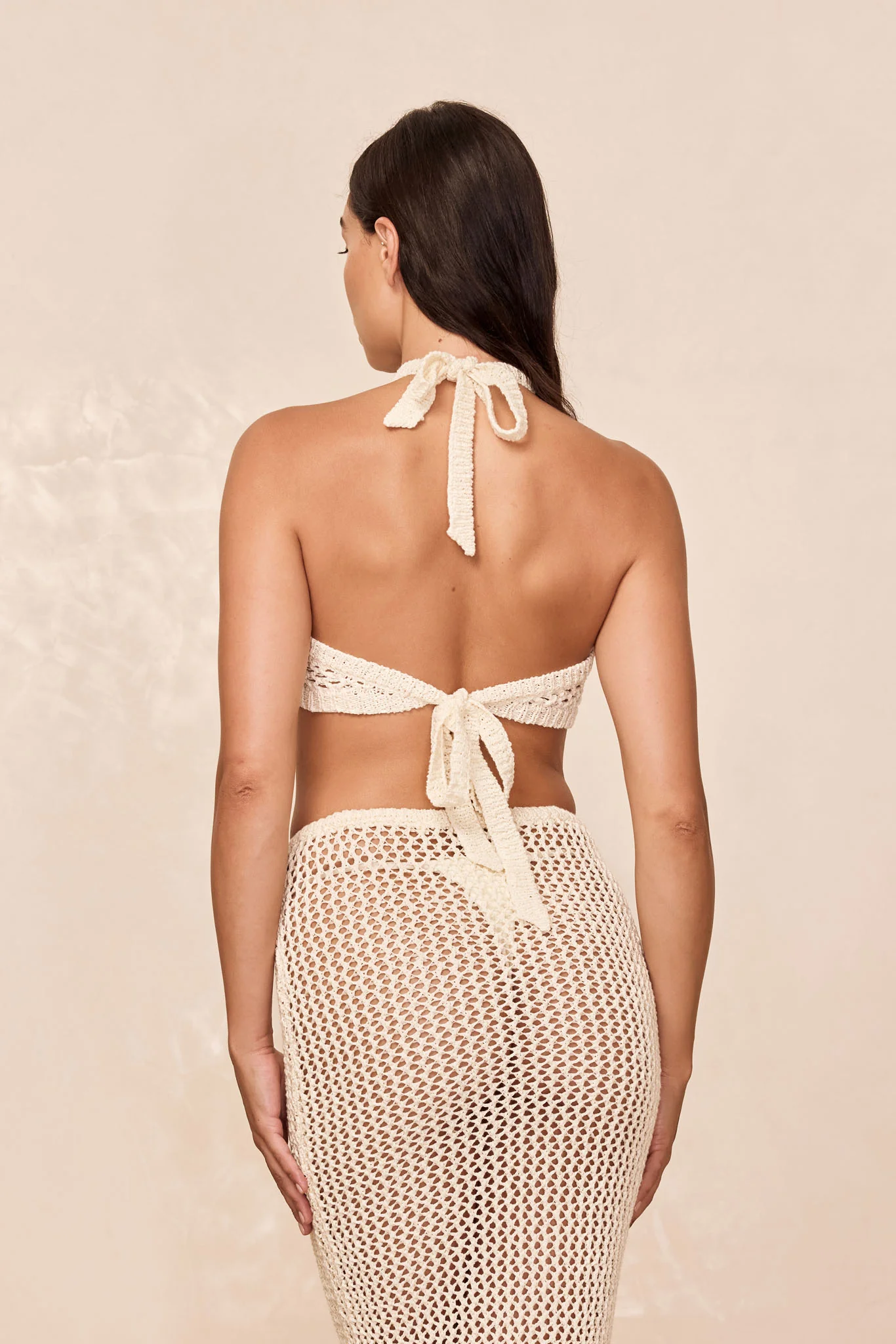 Napoli Top - Ivory Chunky Crochet - Image 5