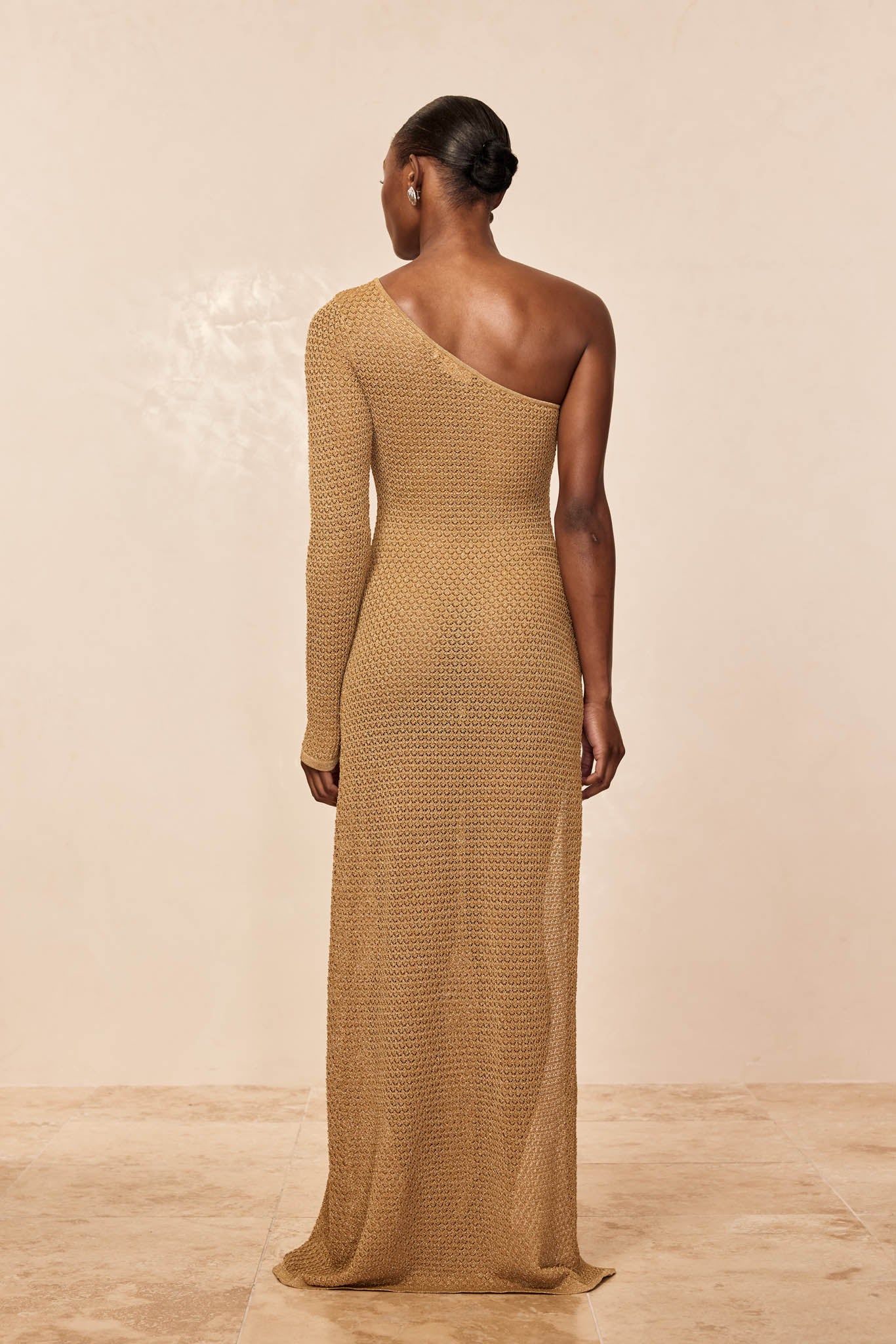 Palermo Dress - Antique Gold Lace Crochet - Image 4