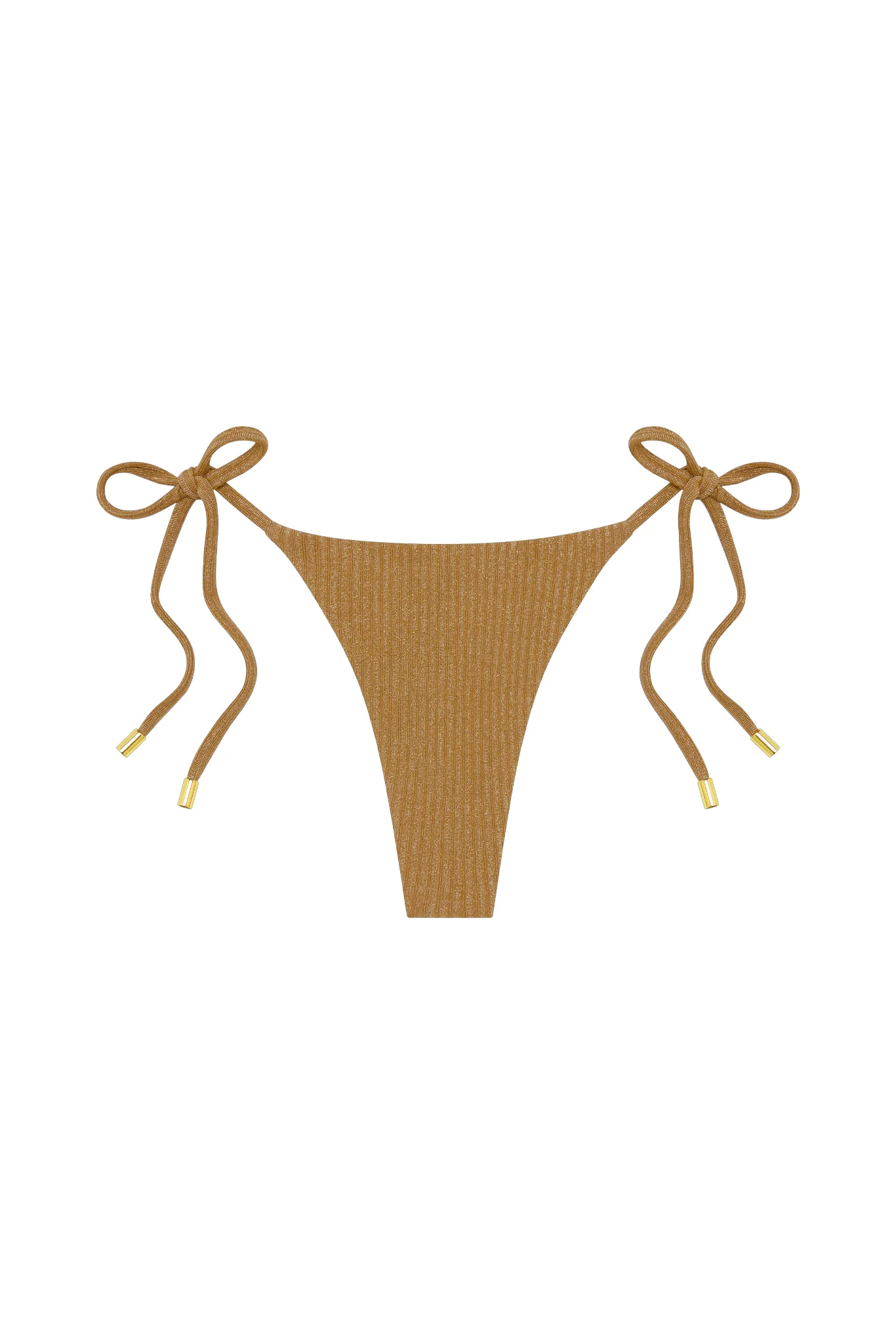 Palma Thong - Antique Gold Lurex Rib