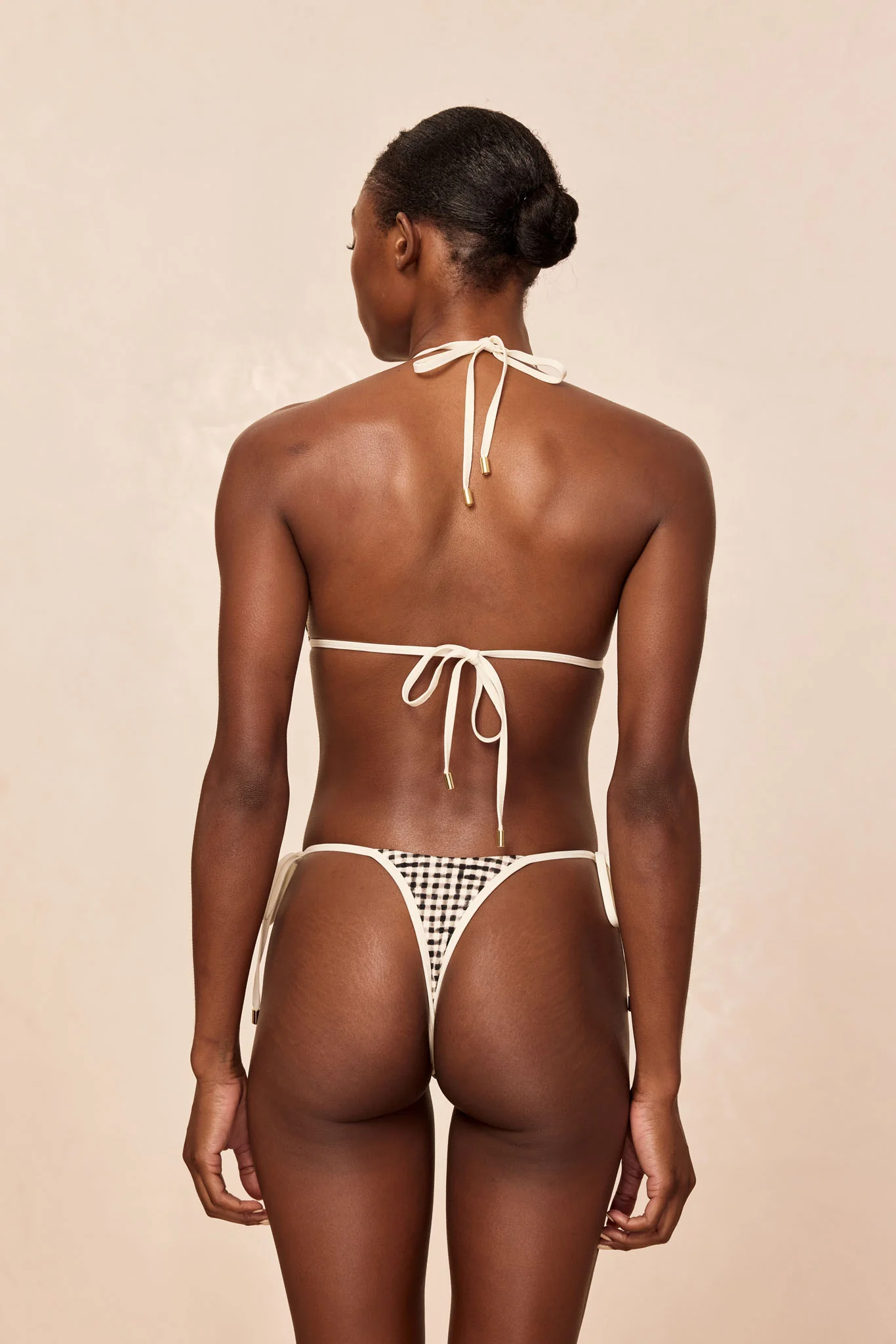 Palma Top Colorblock - Black Gingham - Image 4