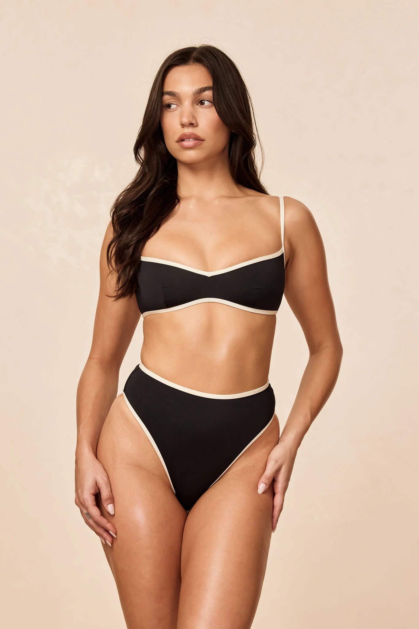 Ravello Top - Black/Ivory - Image 3