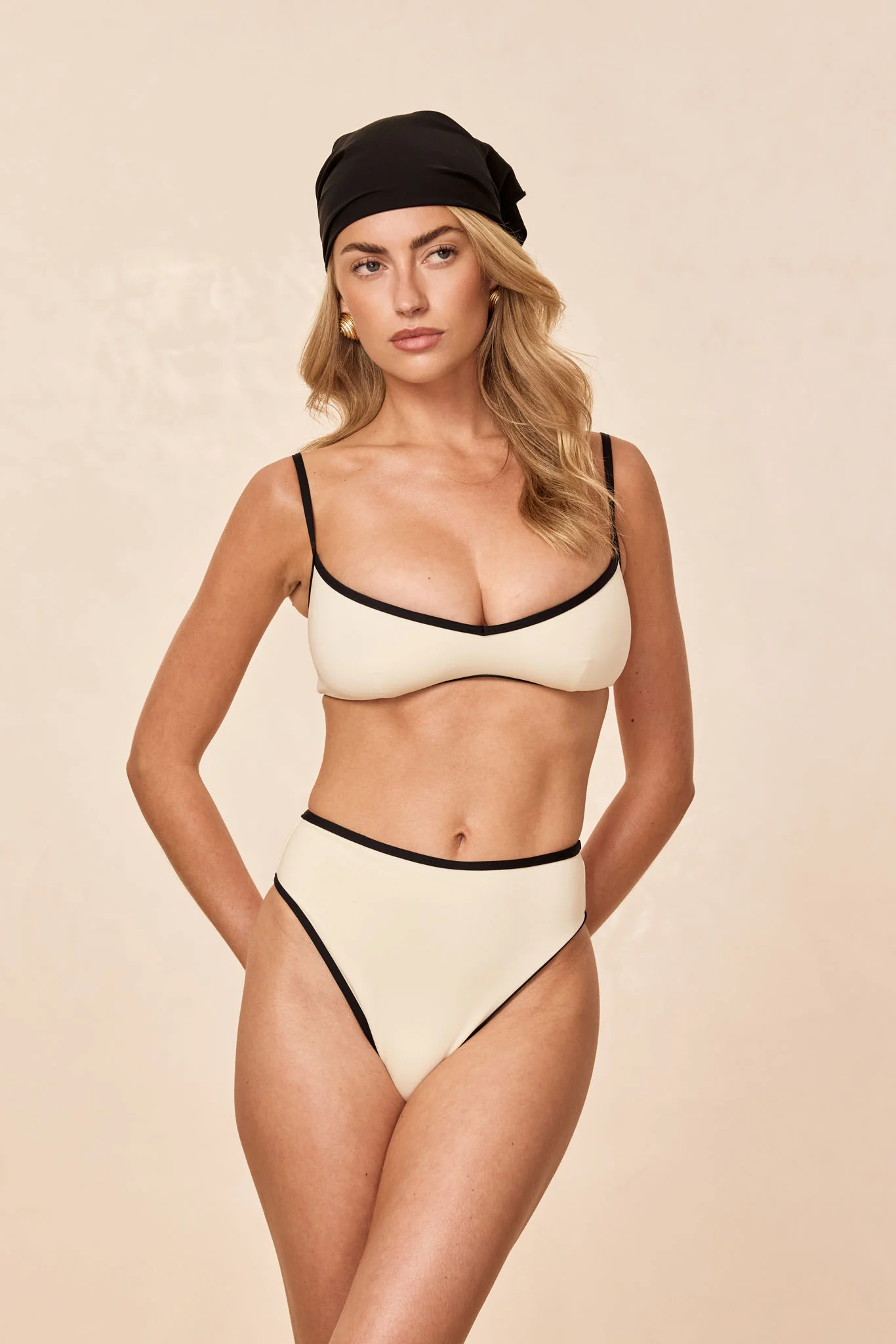 Ravello Top - Ivory/Black - Image 4