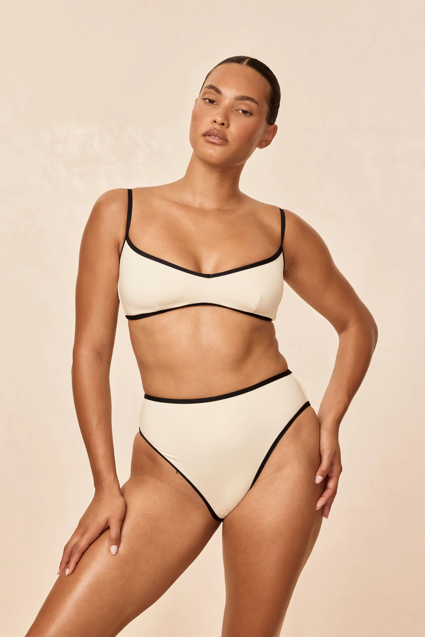 Ravello Top - Ivory/Black - Image 6