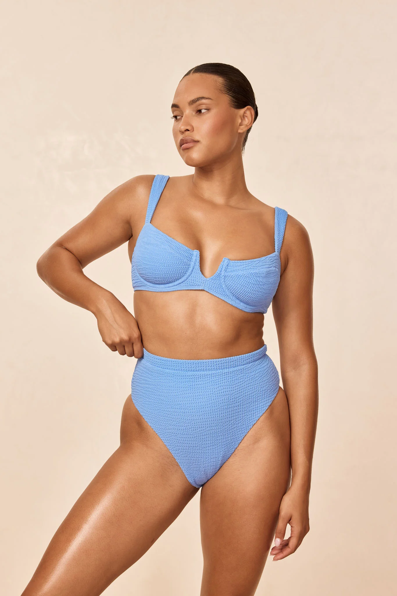 Riviera Bottom - Azure Crinkle - Image 4
