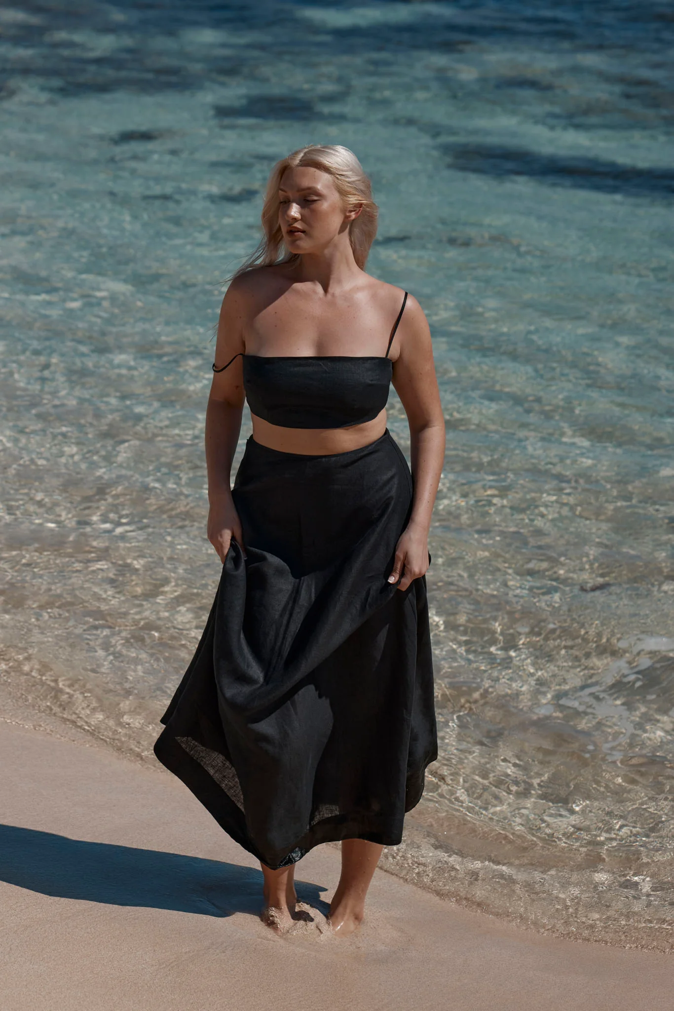 San Diego Top - Black Linen - Image 5