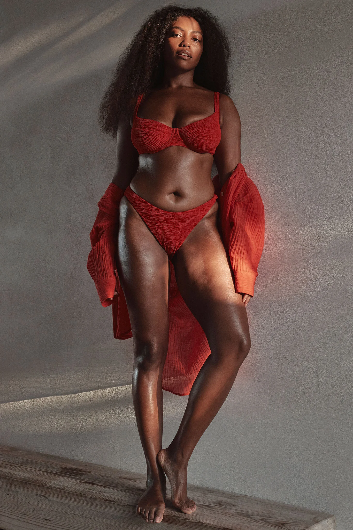 Seychelles Bottom - Chili Pepper Crinkle (Modest Coverage) - Image 2