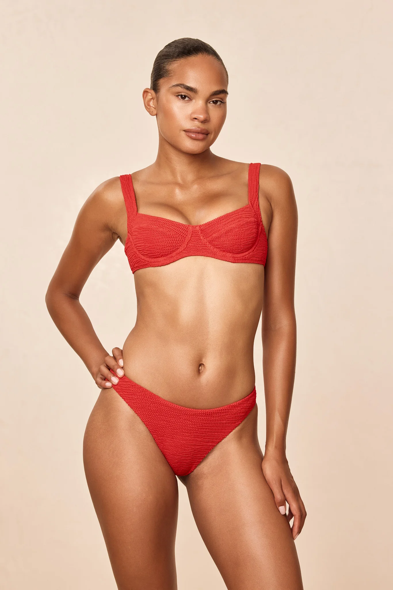 Seychelles Bottom - Chili Pepper Crinkle (Modest Coverage) - Image 6
