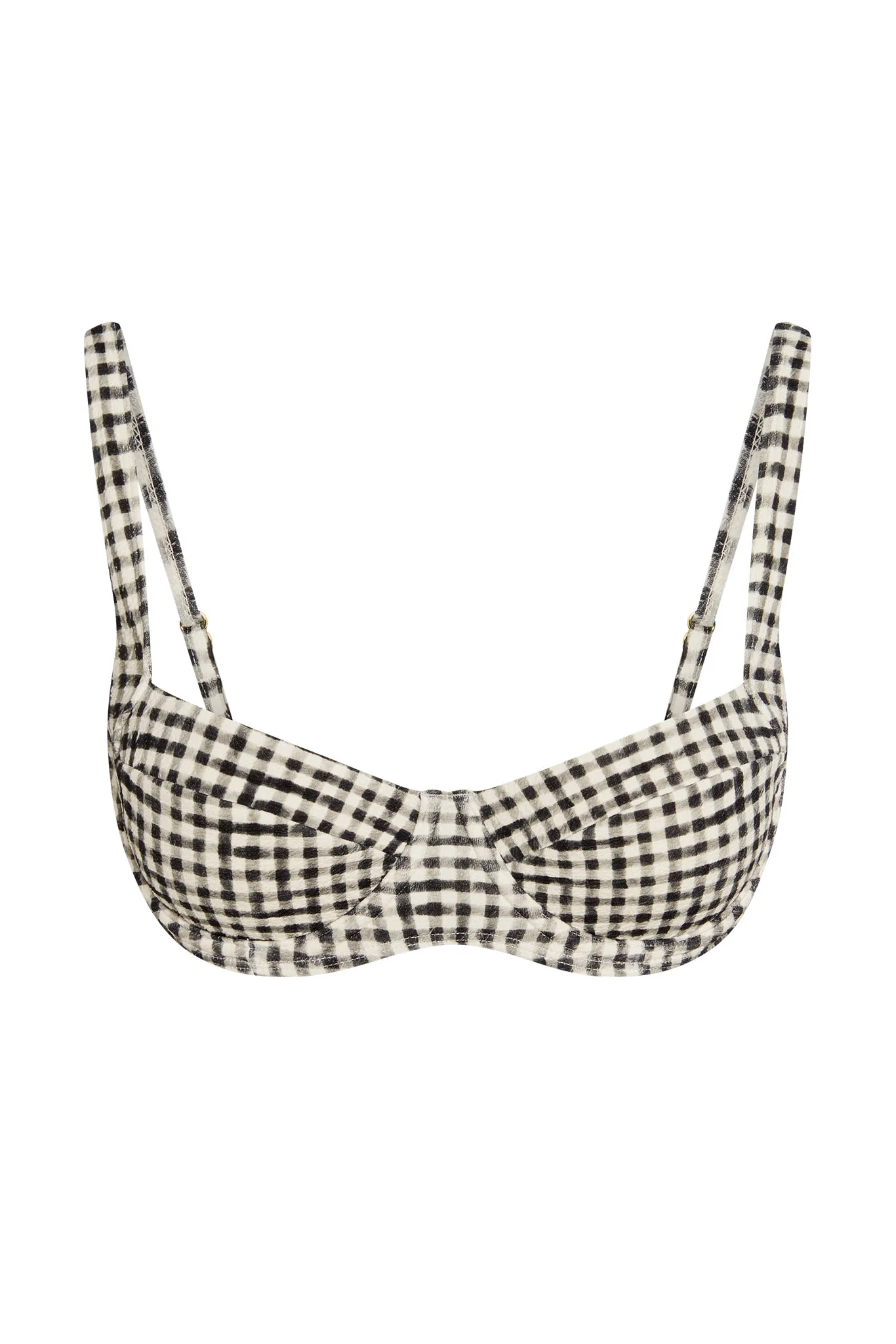 Sorrento Top - Black Gingham