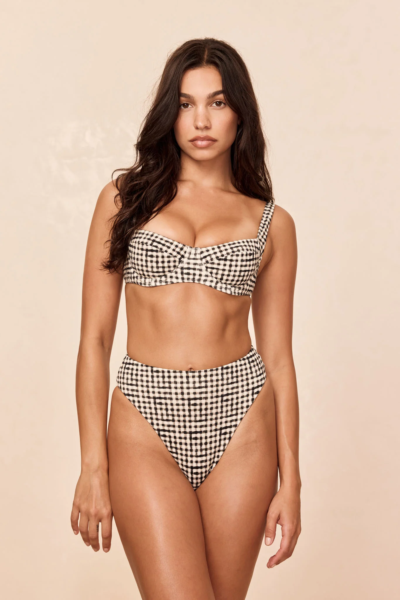 Sorrento Top - Black Gingham - Image 5