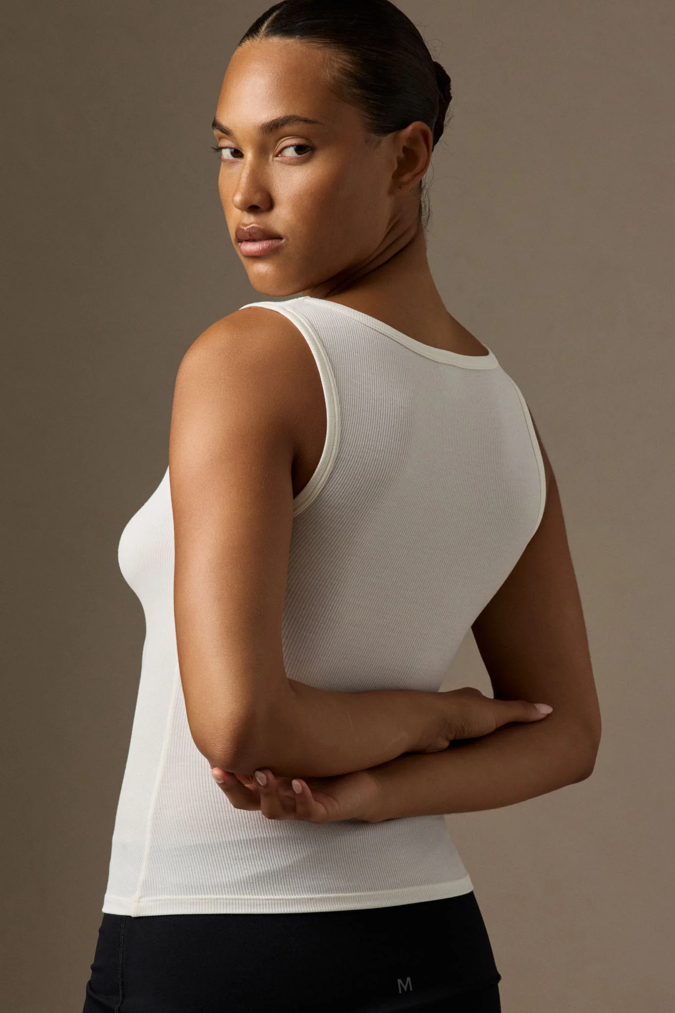 Tash Tank Long - Ivory Rib - Image 3