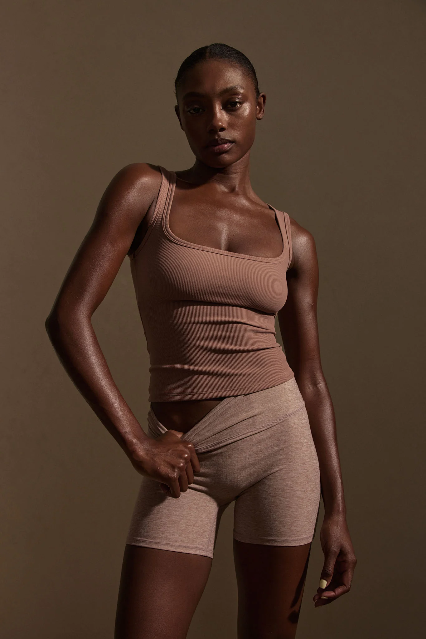 Tash Tank - Mauve Thin Rib - Image 4